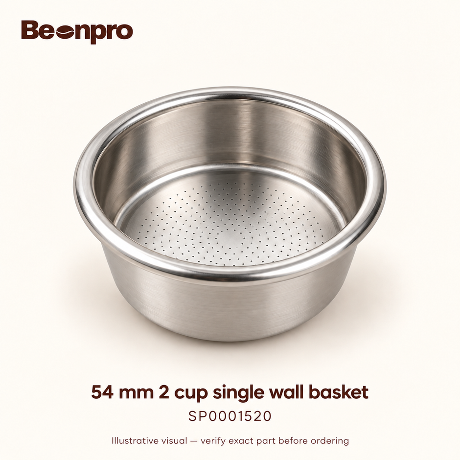 BeanPro Basket 54mm, 2 cup single wall — SP0001520