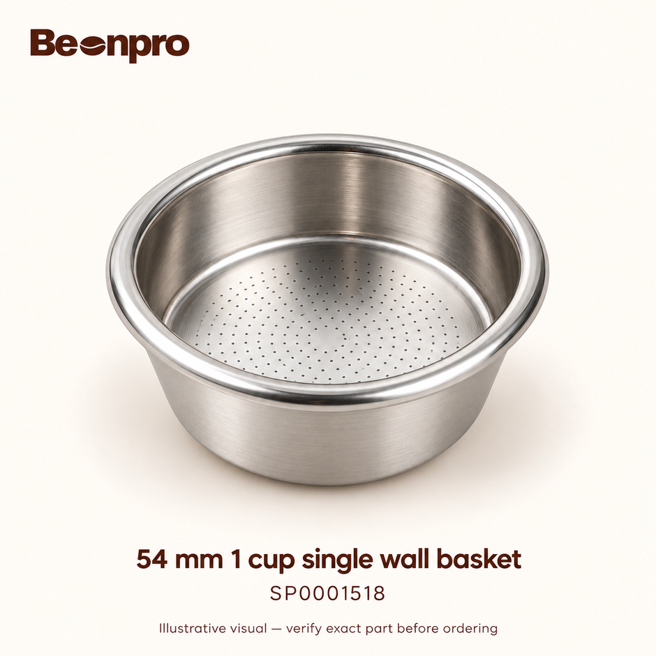 BeanPro Basket 54mm, 1 cup single wall — SP0001518